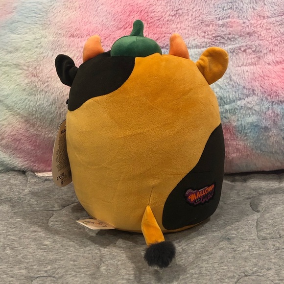 🐄 Squishmallows Halloween MALLOW MASH Pumpkin Connor Cow SELECT SERIES 8” BNWT - Picture 3 of 9